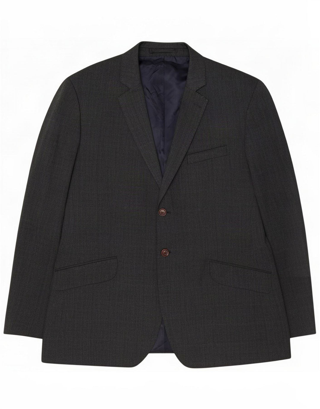 Crew Clothing Mens 2 Button Blazer Jacket UK 44 2XL Grey Polyester