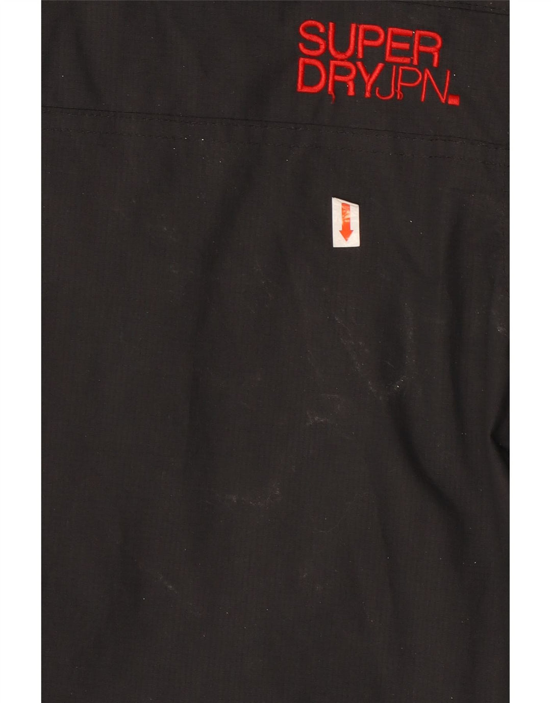 SUPERDRY Womens Windbreaker Jacket UK 18 XL Black Nylon