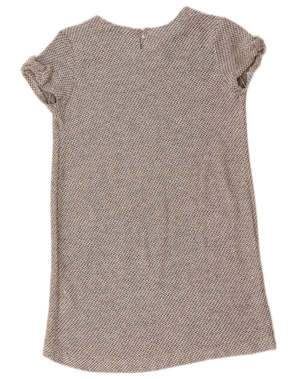 Zara Girls Shift Dress 11-12 Years Grey Flecked Viscose