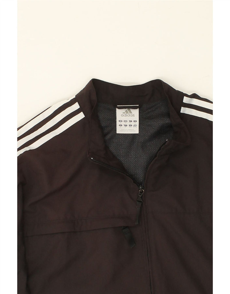 ADIDAS Mens Climalite Graphic Bomber Jacket UK 42 XL Black Polyester | Vintage Adidas | Thrift | Second-Hand Adidas | Used Clothing | Messina Hembry 