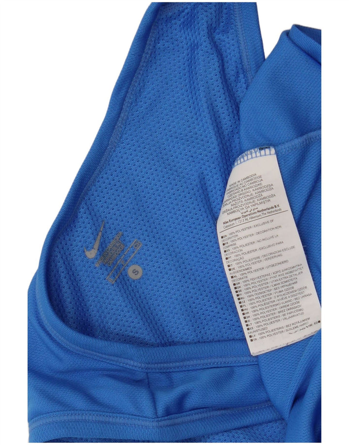 Nike Womens Vest Top UK 8 Small Blue Polyester