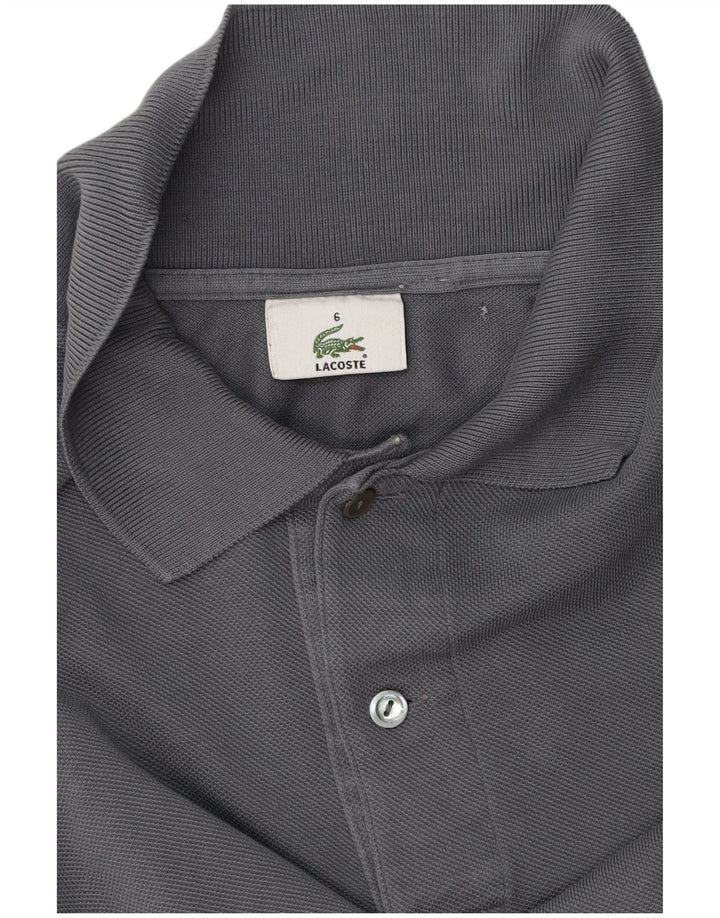 Lacoste Mens Polo Shirt Size 6 XL Grey