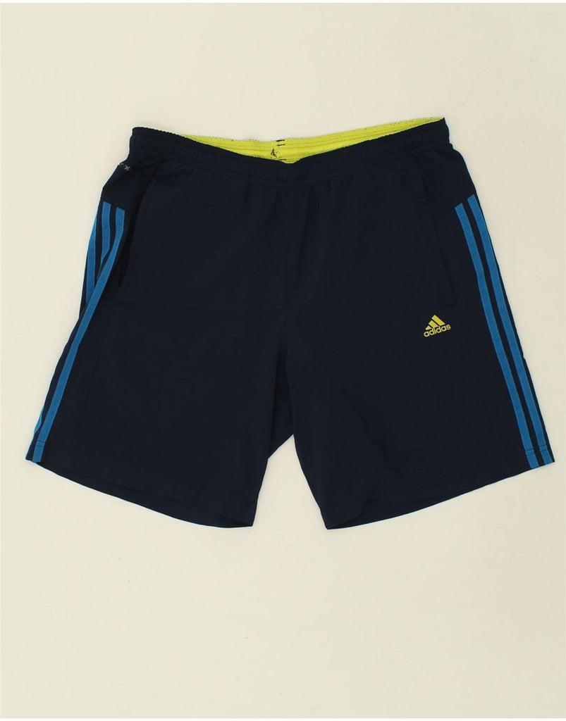 ADIDAS Mens Climacool Sport Shorts Medium Navy Blue Polyester | Vintage Adidas | Thrift | Second-Hand Adidas | Used Clothing | Messina Hembry 