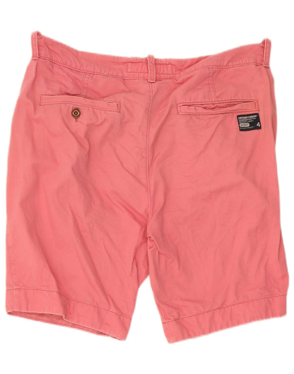 Superdry Mens Chino Shorts XL W38 Pink Cotton