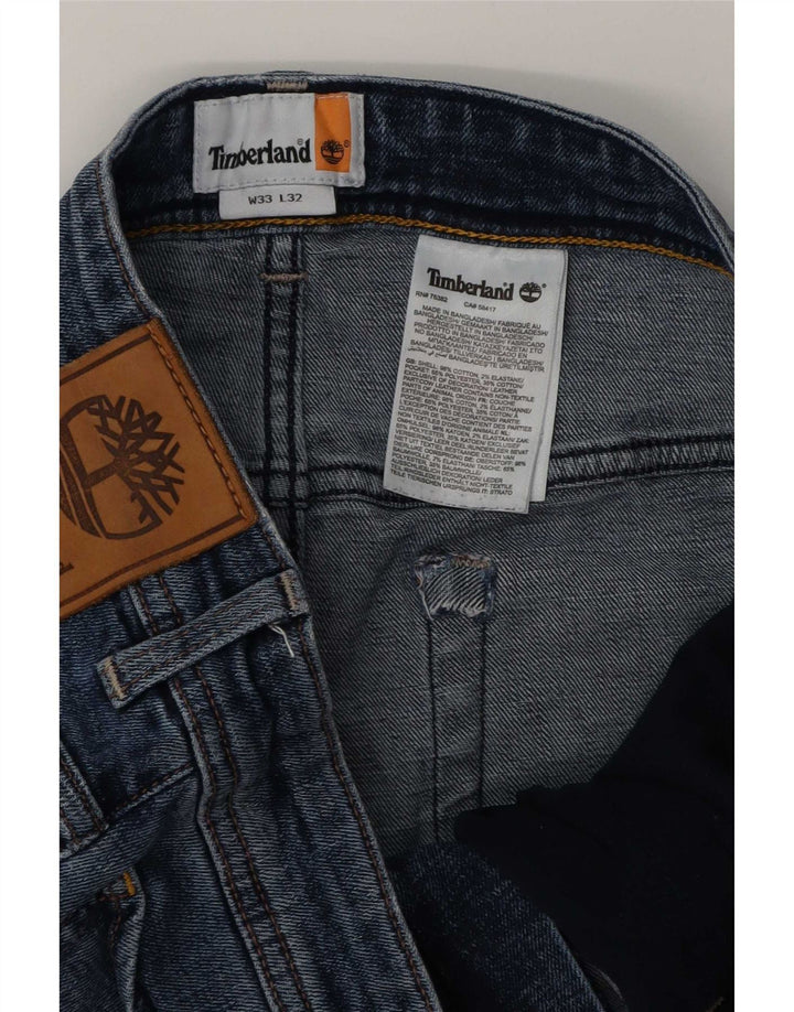 Timberland Mens Slim Jeans W33 L32 Blue Cotton