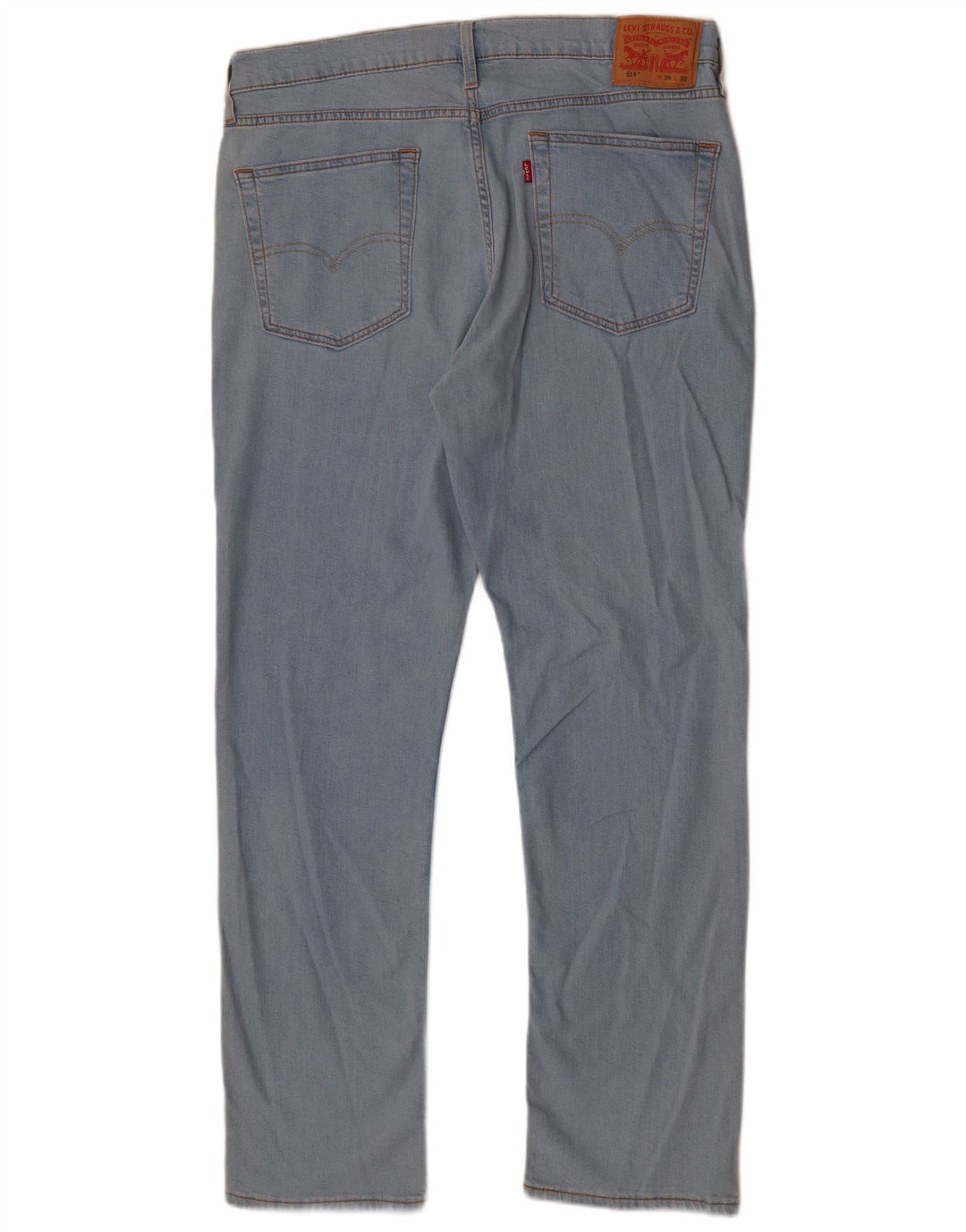 Levi's Mens 514 Straight Jeans W36 L32 Blue Cotton
