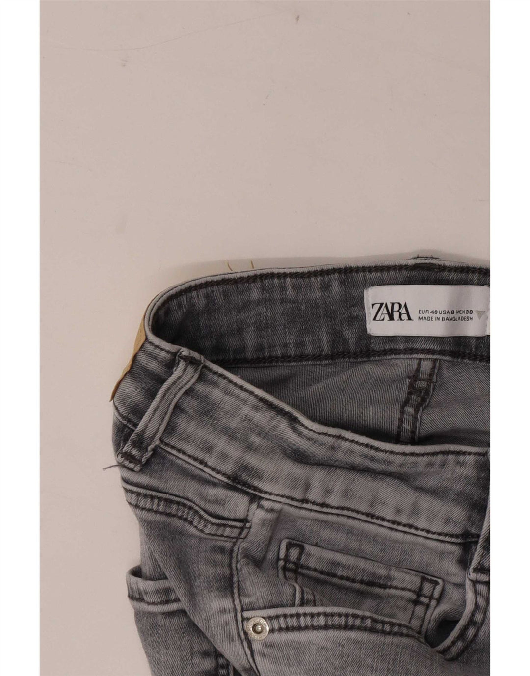 Zara Womens Skinny Jeans EU 40 Medium W30 L28 Grey