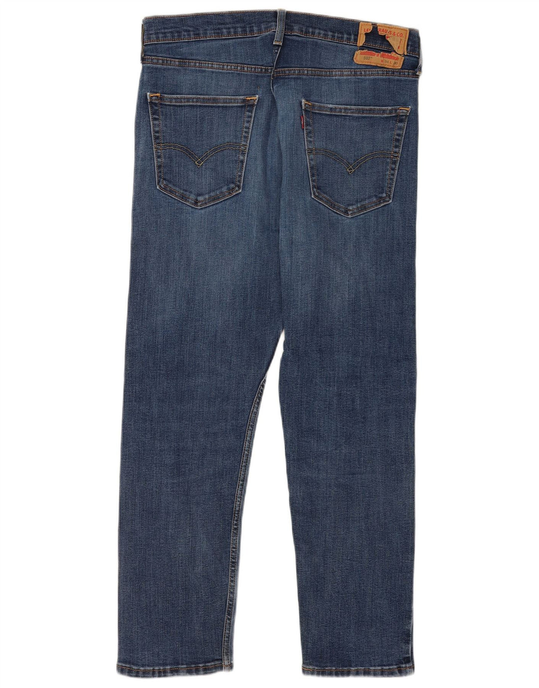 Levi's Mens 502 Tapered Jeans W34 L30 Blue Cotton