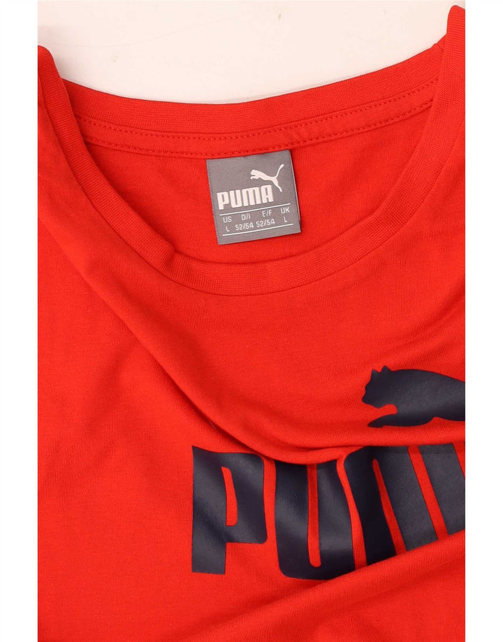 Puma Mens Graphic Vest Top Large Red