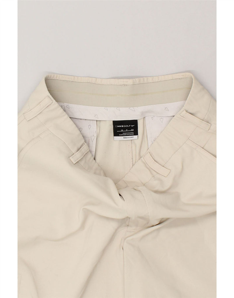 NIKE Mens Cargo Shorts W30 Medium Beige Polyester | Vintage Nike | Thrift | Second-Hand Nike | Used Clothing | Messina Hembry 