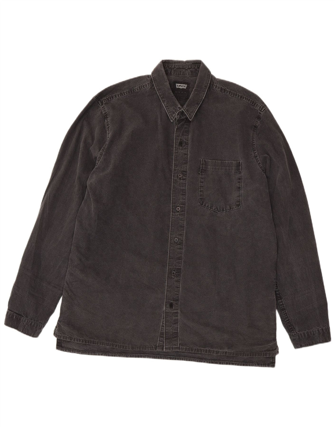 Levi's Mens Denim Shirt XL Grey Cotton