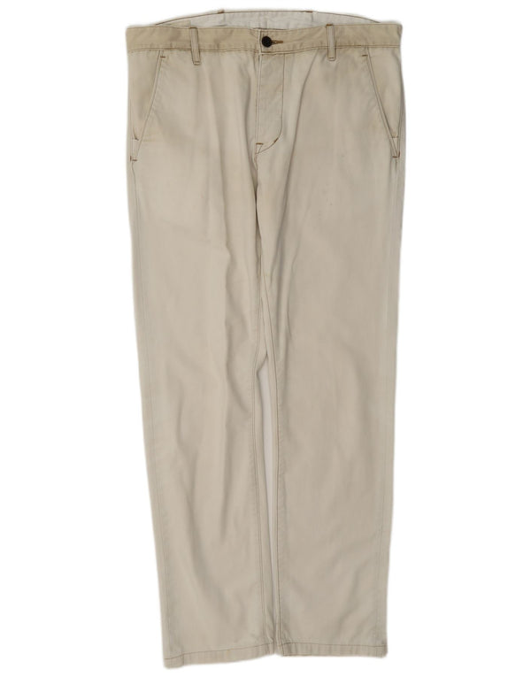 Levi's Mens Straight Chino Trousers W38 L32 White
