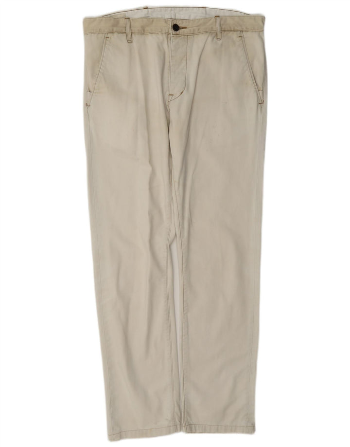 Levi's Mens Straight Chino Trousers W38 L32 White