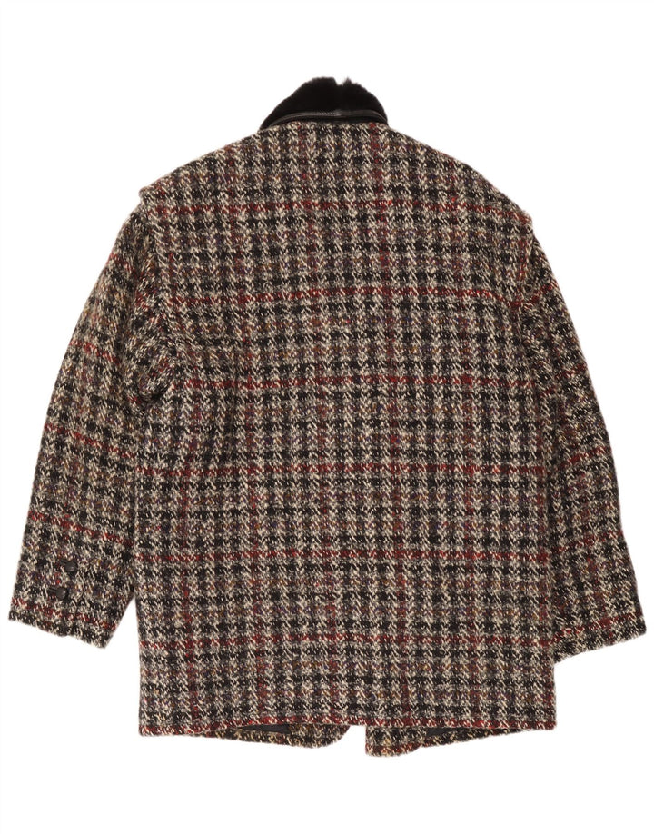 Breco's Mens Double Breasted Blazer Jacket IT 48 Medium Multicoloured Check