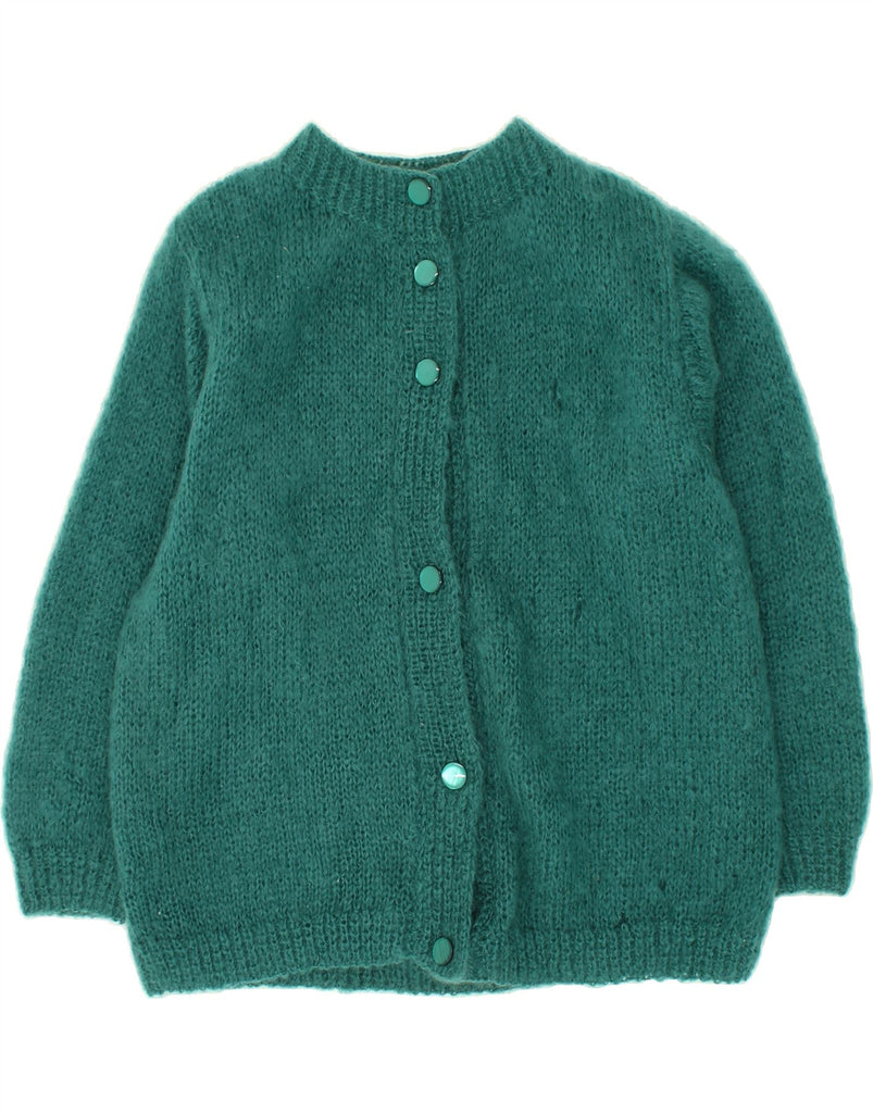 VINTAGE Womens Cardigan Sweater UK 16 Large Green Vintage Vintage and Second-Hand Vintage from Messina Hembry 