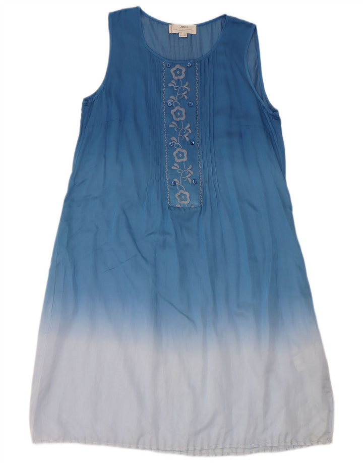 Marlboro Classics Womens Basic Dress EU 42 Large Blue Tie Dye Silk