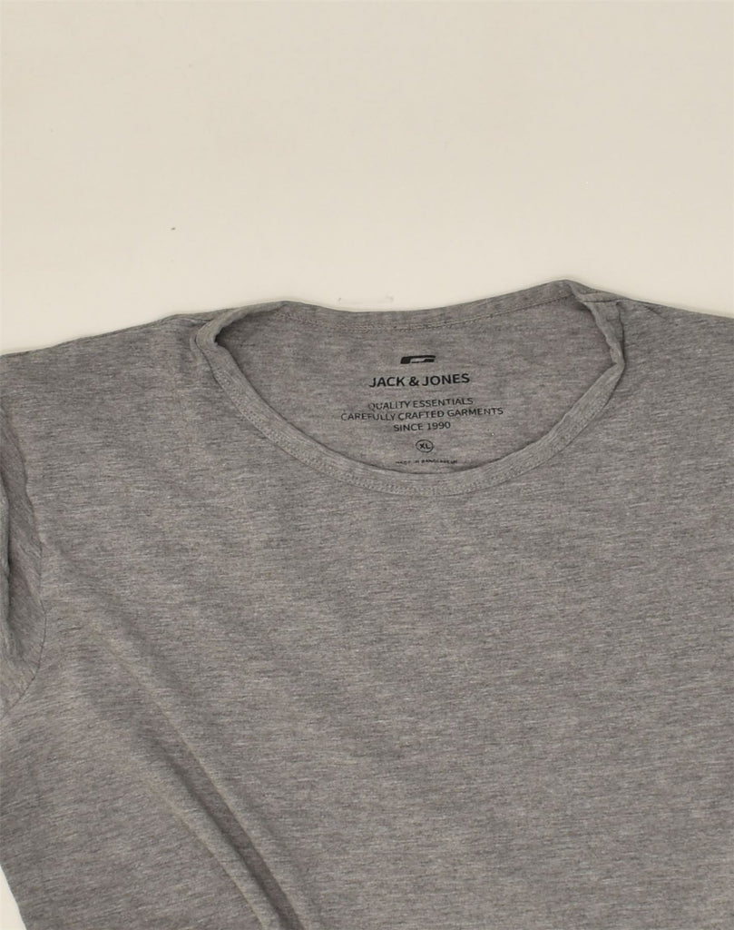 JACK & JONES Womens T-Shirt Top UK 18 XL Grey Cotton | Vintage Jack & Jones | Thrift | Second-Hand Jack & Jones | Used Clothing | Messina Hembry 