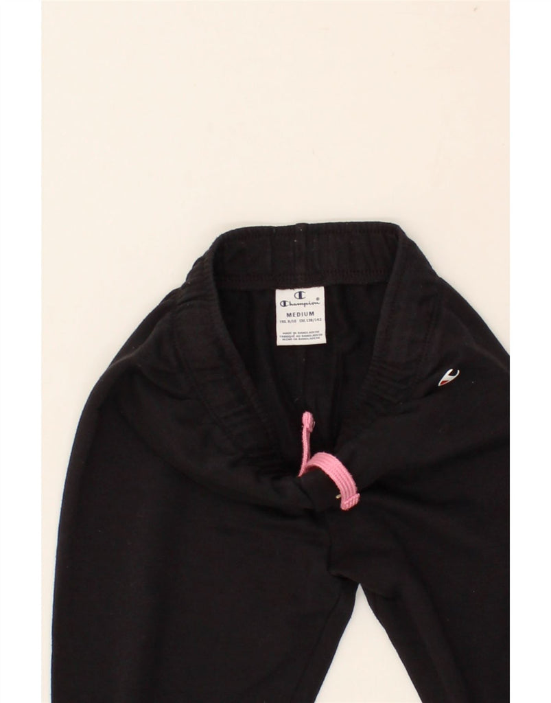 CHAMPION Girls Tracksuit Trousers Joggers 9-10 Years Medium Black | Vintage Champion | Thrift | Second-Hand Champion | Used Clothing | Messina Hembry 