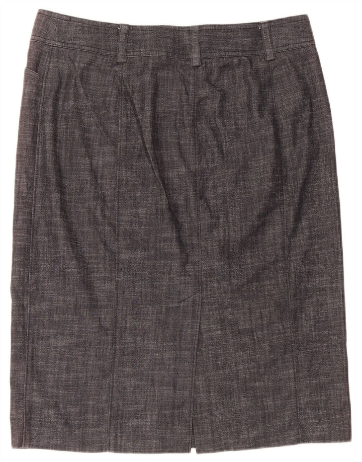 J. CREW Womens Straight Skirt US 12 Large W32  Grey Cotton