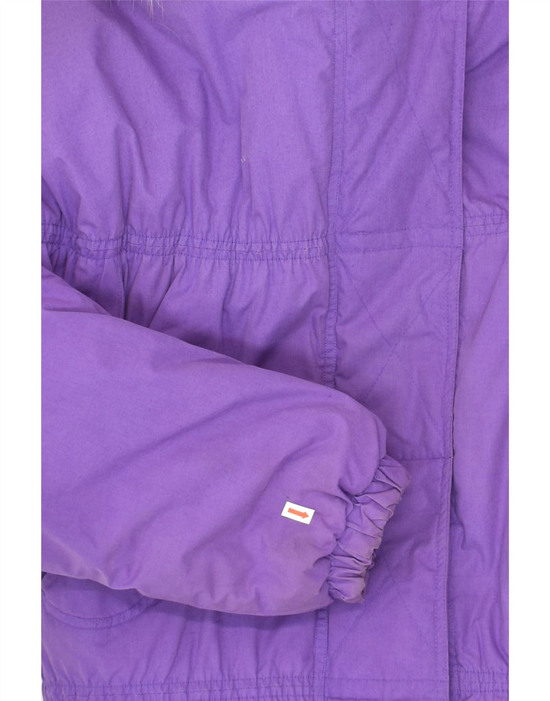 VINTAGE Womens Hooded Padded Coat UK 18 XL Purple | Vintage Vintage | Thrift | Second-Hand Vintage | Used Clothing | Messina Hembry 