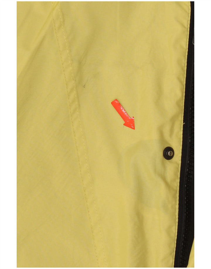 Schoffel Mens Hooded Loose Fit Rain Jacket UK 36 Small Yellow Polyester