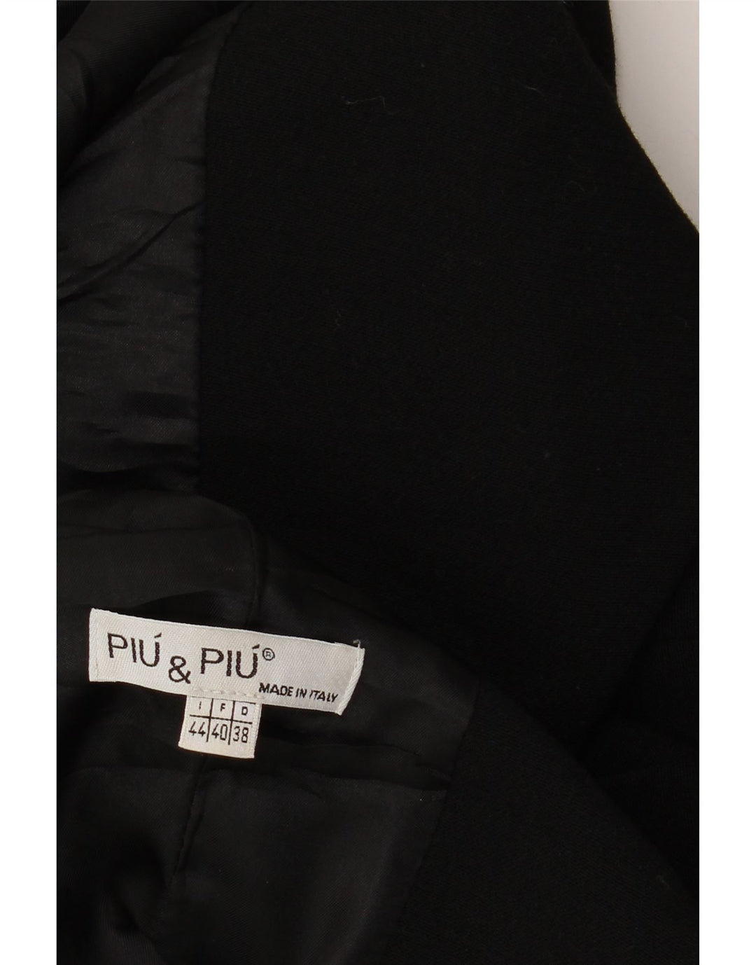 PIU & PIU Womens Overcoat IT 44 Medium Black