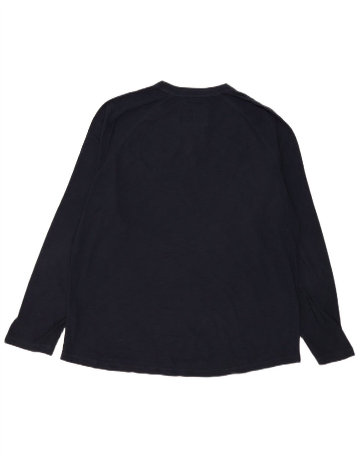 Fat Face Mens Top Long Sleeve 2XL Navy Blue Cotton