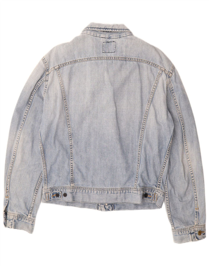 LEE Womens Denim Jacket UK 16 Large Blue Cotton