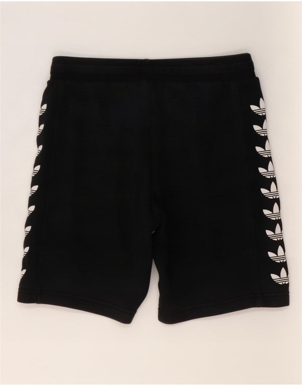 Adidas Boys Graphic Sport Shorts 11-12 Years Black Cotton