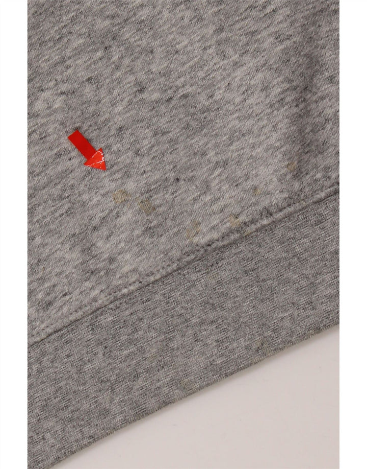Champion Mens Graphic Sweatshirt Jumper Small Grey Flecked Cotton