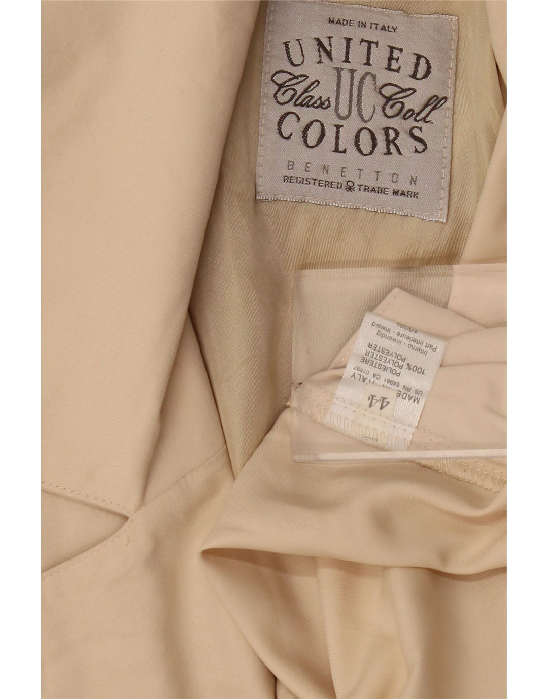 Benetton Womens Oversized Longline Cardigan Top IT 44 Medium Beige