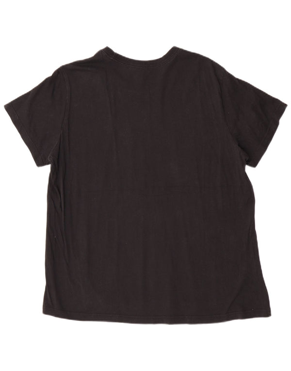 Adidas Womens Graphic T-Shirt Top UK 24/26 2XL Black