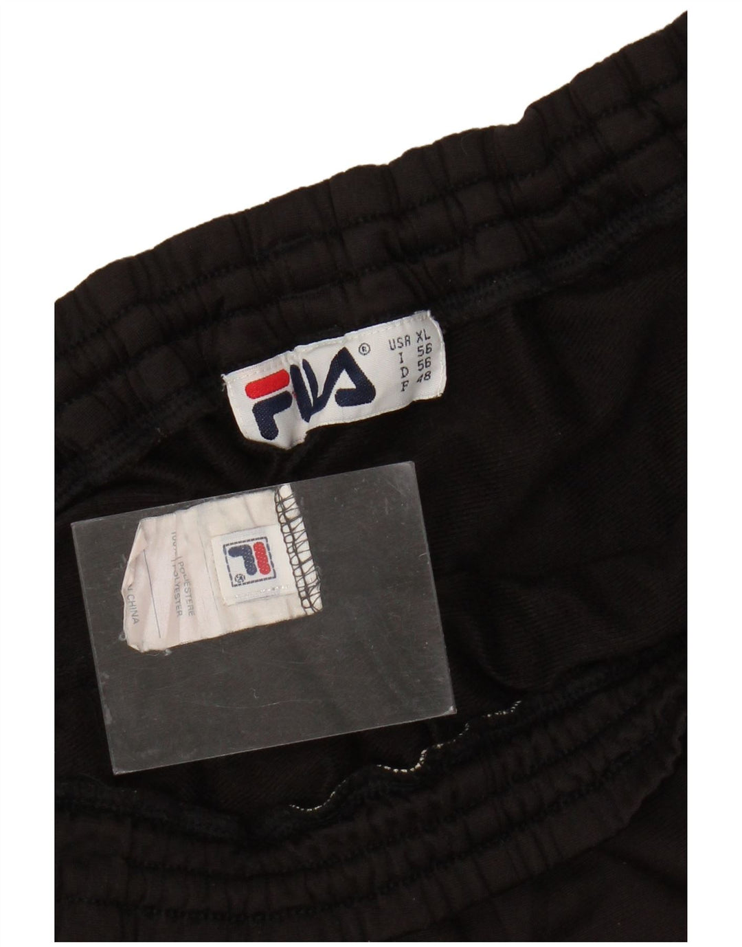 FILA Mens Tracksuit Trousers XL  Black Polyester