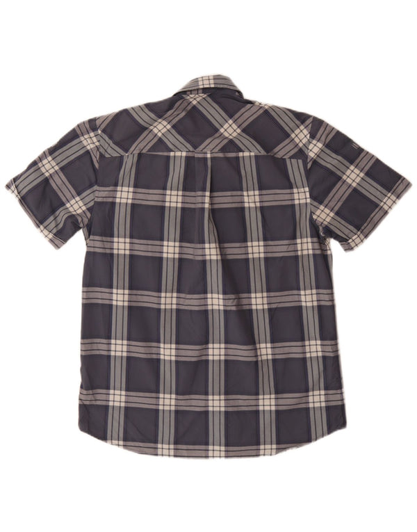 Rohan Mens Short Sleeve Shirt Small Blue Check Polyamide