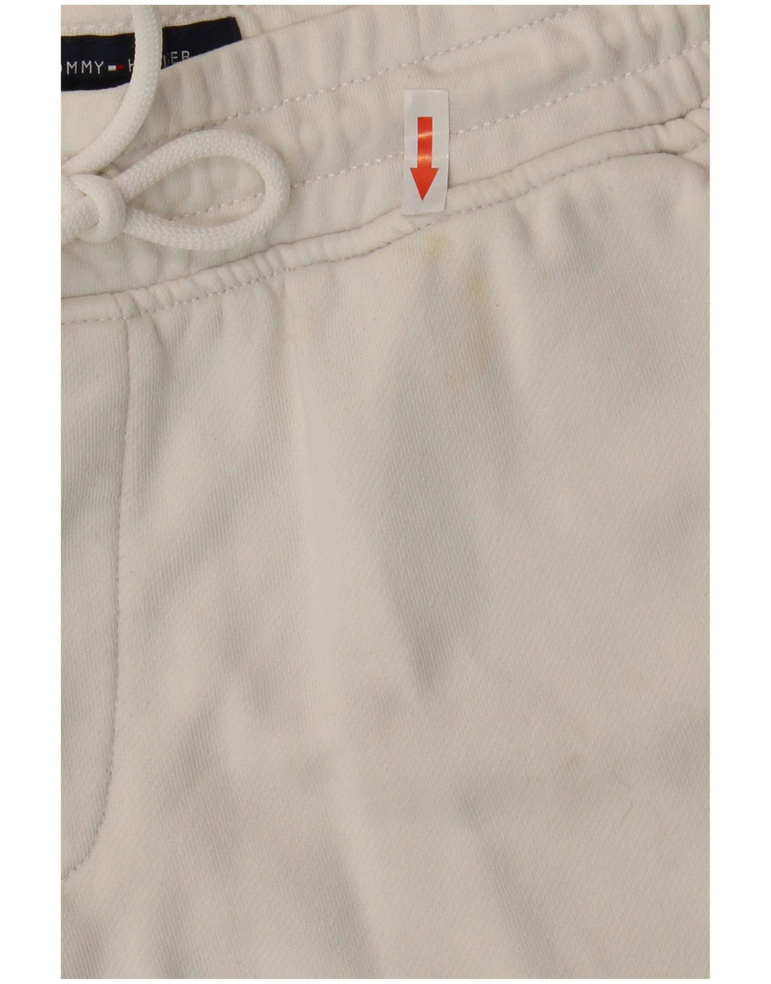 TOMMY HILFIGER Mens Graphic Sport Shorts Medium  White Cotton