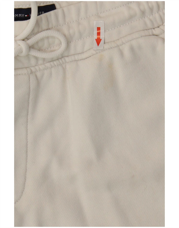 TOMMY HILFIGER Mens Graphic Sport Shorts Medium  White Cotton