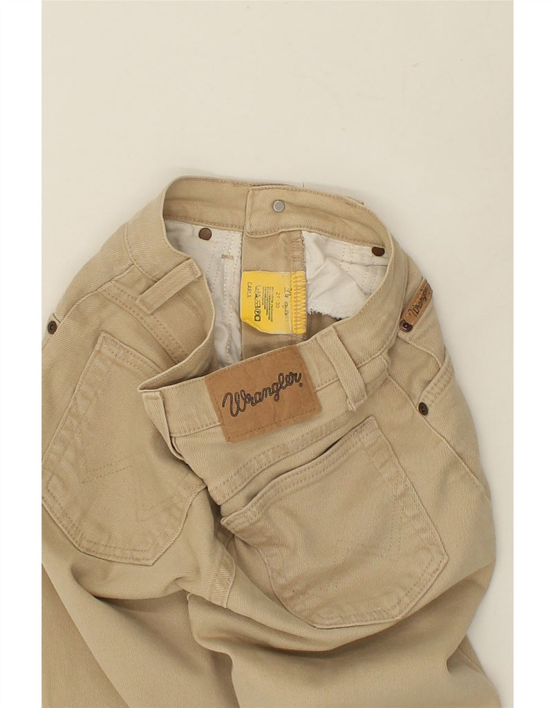 WRANGLER Womens High Waist Tapered Jeans W27 L30  Beige Cotton | Vintage Wrangler | Thrift | Second-Hand Wrangler | Used Clothing | Messina Hembry 