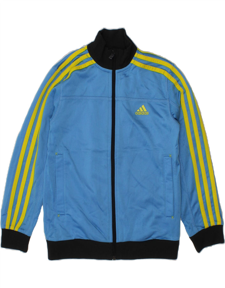 ADIDAS Boys Tracksuit Top Jacket 5-6 Years Blue Polyester Vintage Adidas and Second-Hand Adidas from Messina Hembry 