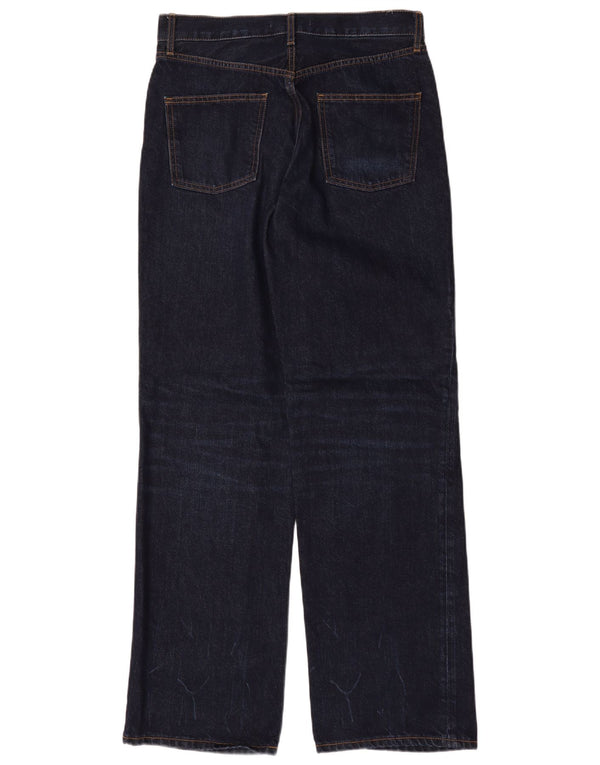 Zara Womens Straight Jeans EU 38 Small W28 L33 Navy Blue Cotton