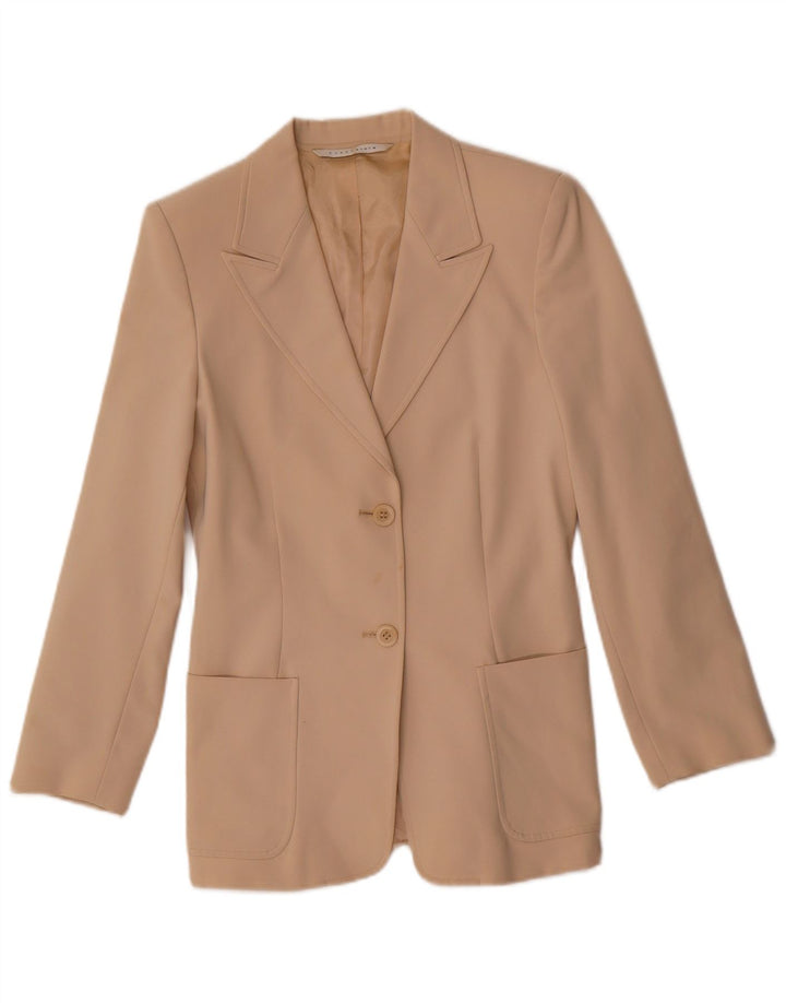 Penny Black Womens 2 Button Blazer Jacket UK 6 XS Beige Polyester
