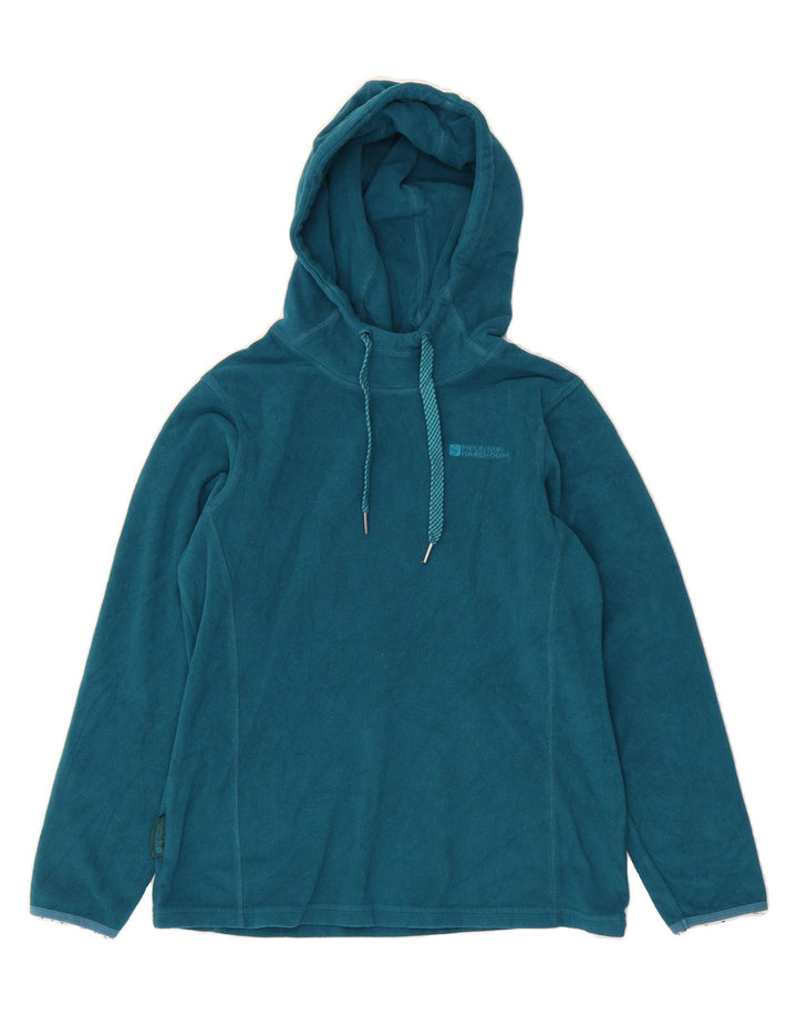 MOUNTAIN WAREHOUSE Womens Hooded Fleece Jumper UK 14 Medium Blue Polyester Vintage Mountain Warehouse and Second-Hand Mountain Warehouse from Messina Hembry 