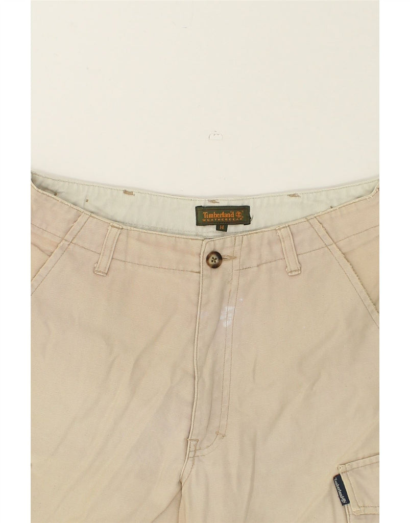 TIMBERLAND Womens Cargo Shorts UK 14 Medium W28 Beige | Vintage Timberland | Thrift | Second-Hand Timberland | Used Clothing | Messina Hembry 