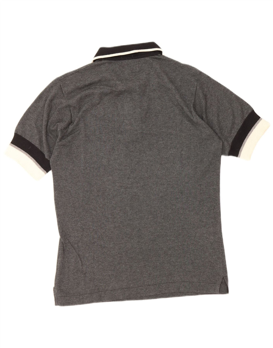 Fila Mens Polo Shirt Small Grey Colourblock Cotton