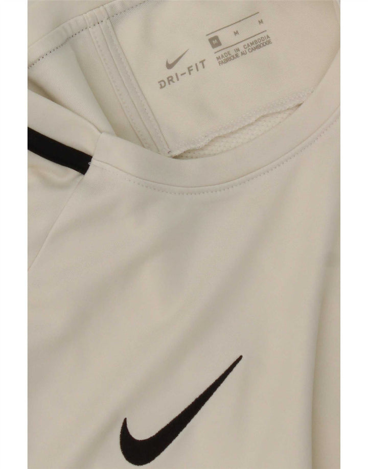 Nike Mens Dri Fit T-Shirt Top Medium White