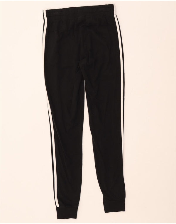 ADIDAS Womens Tracksuit Trousers Joggers UK 4/6 XS  Black Cotton
