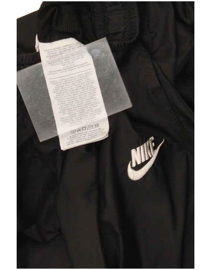 NIKE Mens Tracksuit Trousers Joggers Small  Black Nylon