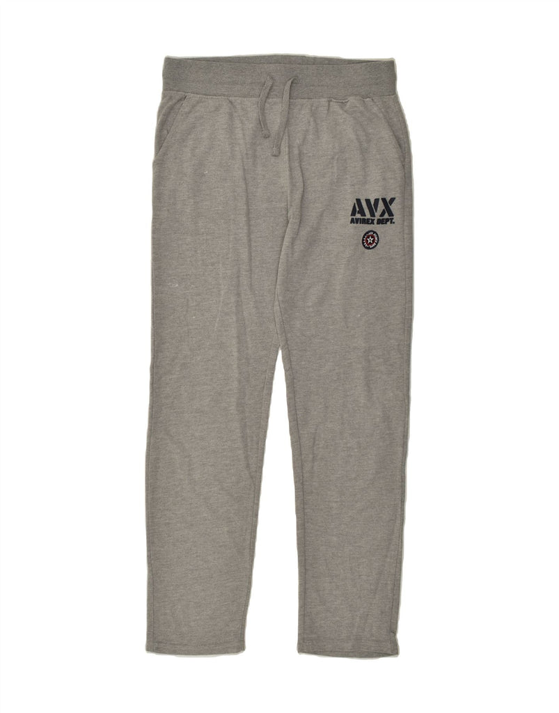 AVIREX Mens Tracksuit Trousers 2XL Grey Cotton | Vintage Avirex | Thrift | Second-Hand Avirex | Used Clothing | Messina Hembry 