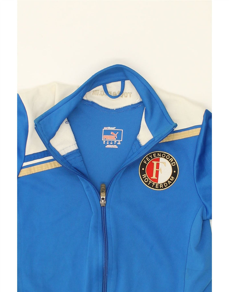 PUMA Boys Foyenoord Rotterdam Graphic Tracksuit Top Jacket 7-8 Years  Blue | Vintage Puma | Thrift | Second-Hand Puma | Used Clothing | Messina Hembry 