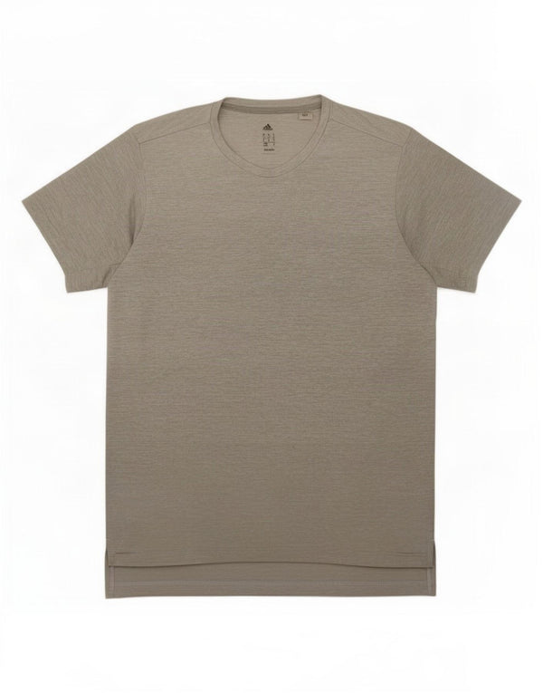 Adidas Mens Climalite T-Shirt Top Medium Grey Polyester