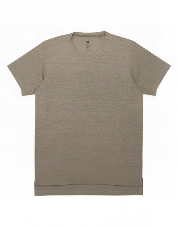 Adidas Mens Climalite T-Shirt Top Medium Grey Polyester